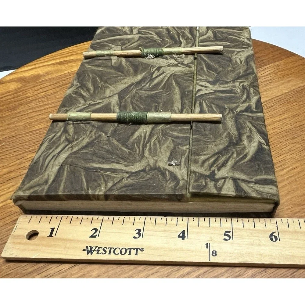 Made in Nepal Journal Paper is Bark of a Daphne Bush Wood Slide Sticks to Close